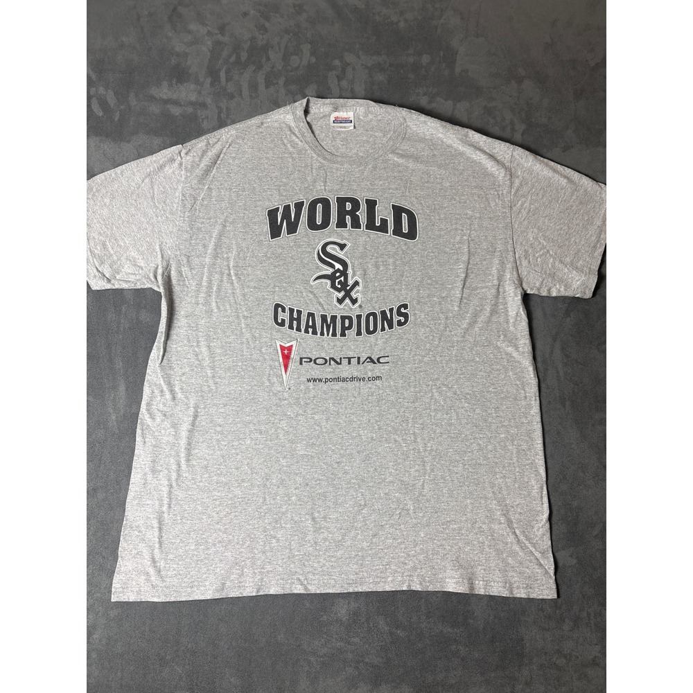 Chicago White Sox World Champions Pontiac T-Shirt Gray Mens XL